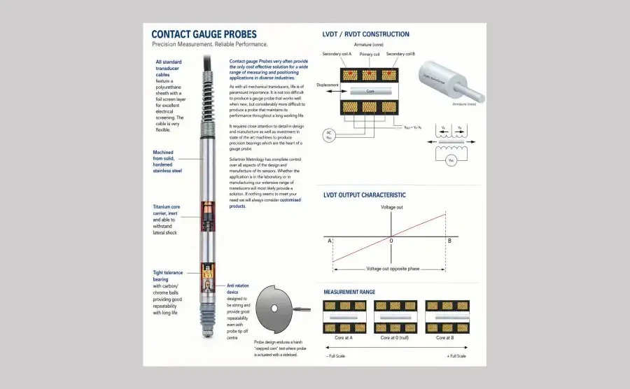 What Is an LVDT Sensor? Working Principle, Types, and Applications in Precision Gauging