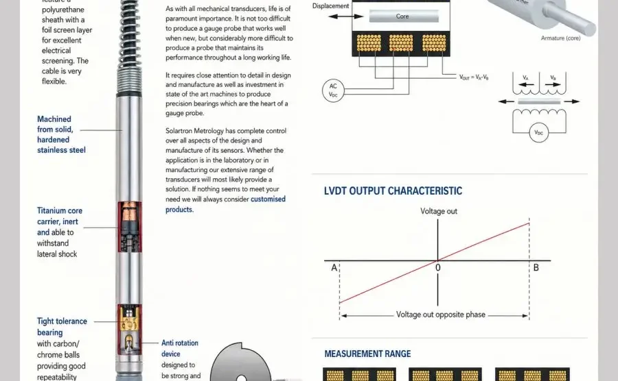 What Is an LVDT Sensor? Working Principle, Types, and Applications in Precision Gauging